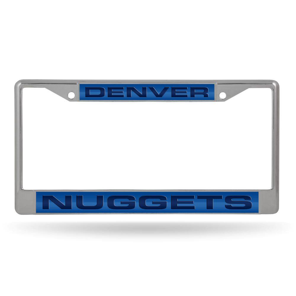 Denver Nuggets Chrome Metal License Plate Frame Holder