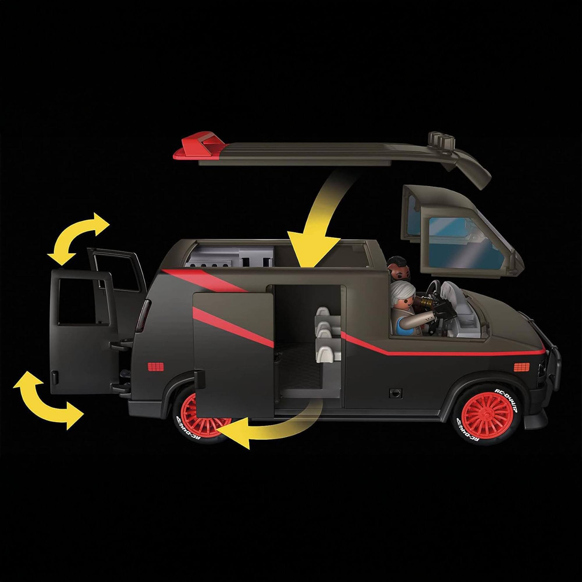 Alt View 5. Playmobil - Playmobil 70750 The A-Team Van 69 Piece Building Set - Multi.