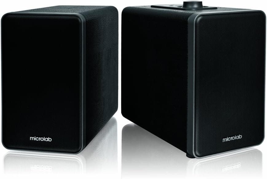 Microlab - H21BK 36 W RMS Bluetooth Speaker System - Black