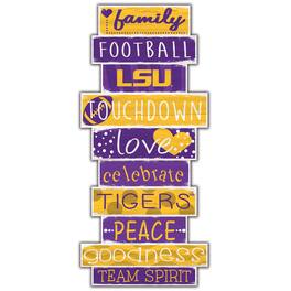 Fan Creations - LSU Tigers 5'' x 24'' Celebrations Stack Sign - Multicolor