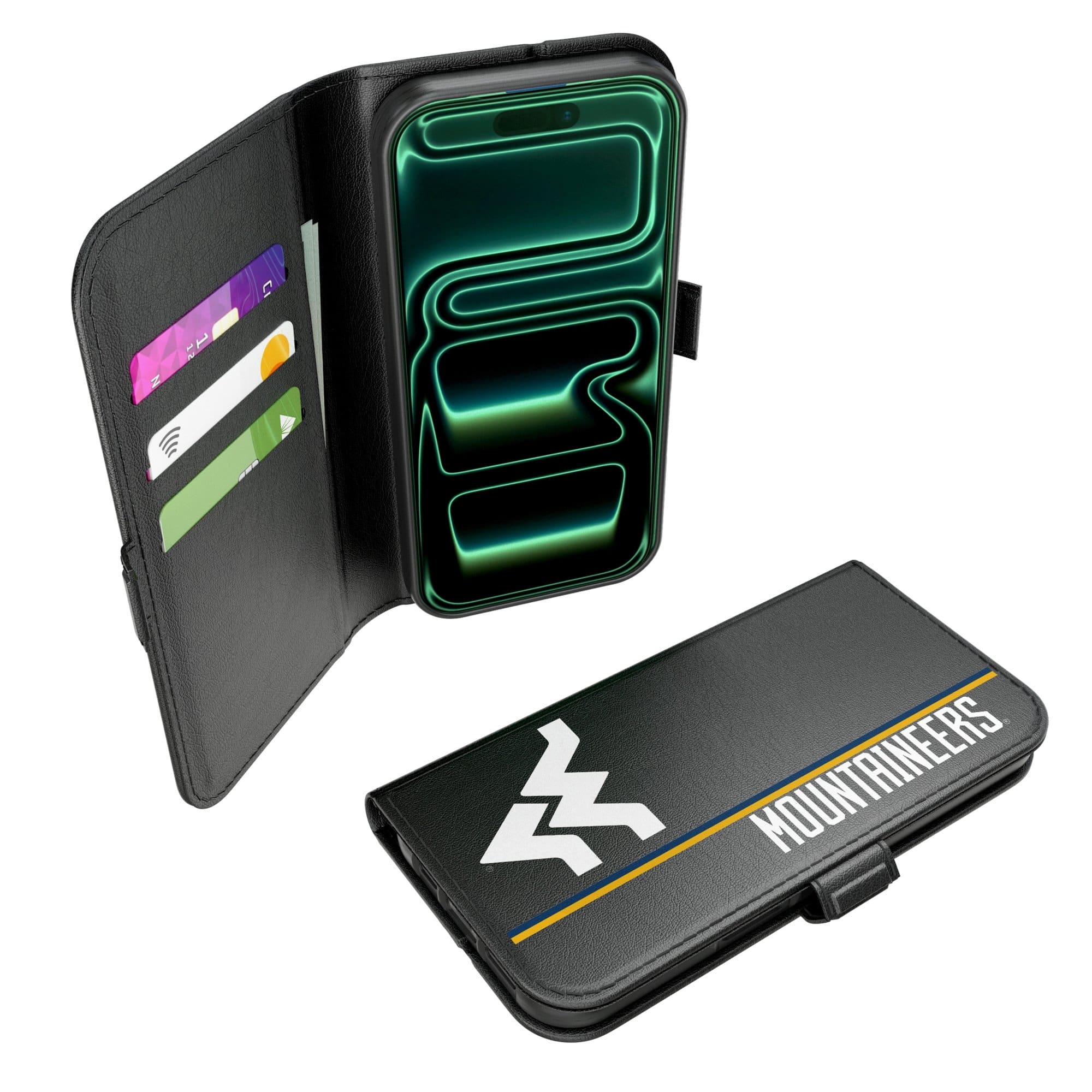 Keyscaper - NCAA - West Virginia Mountaineers iPhone Folio 2.0 Case - 17 Pro Max - Black price history on PriceWatchPro