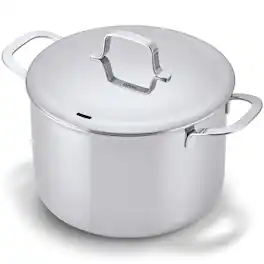 Alva - Maestro 7QT 5-Ply Stock Pot with Lid - Stainless Steel