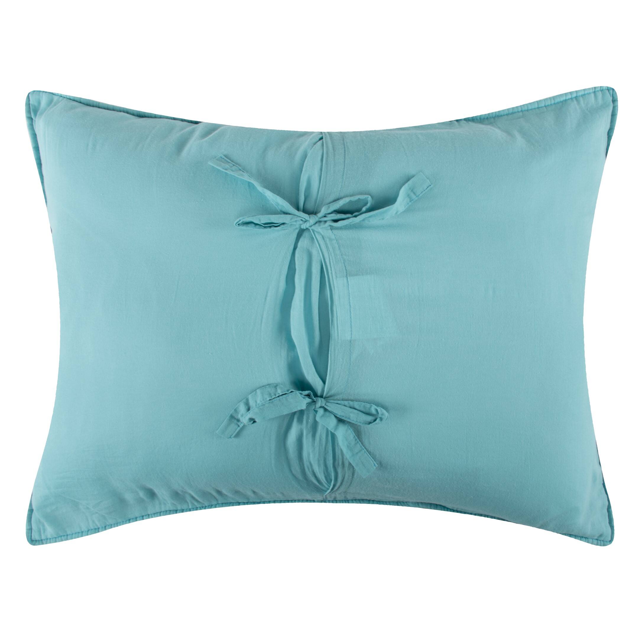 Left. BreeBe - Jewel White Sham King - White.