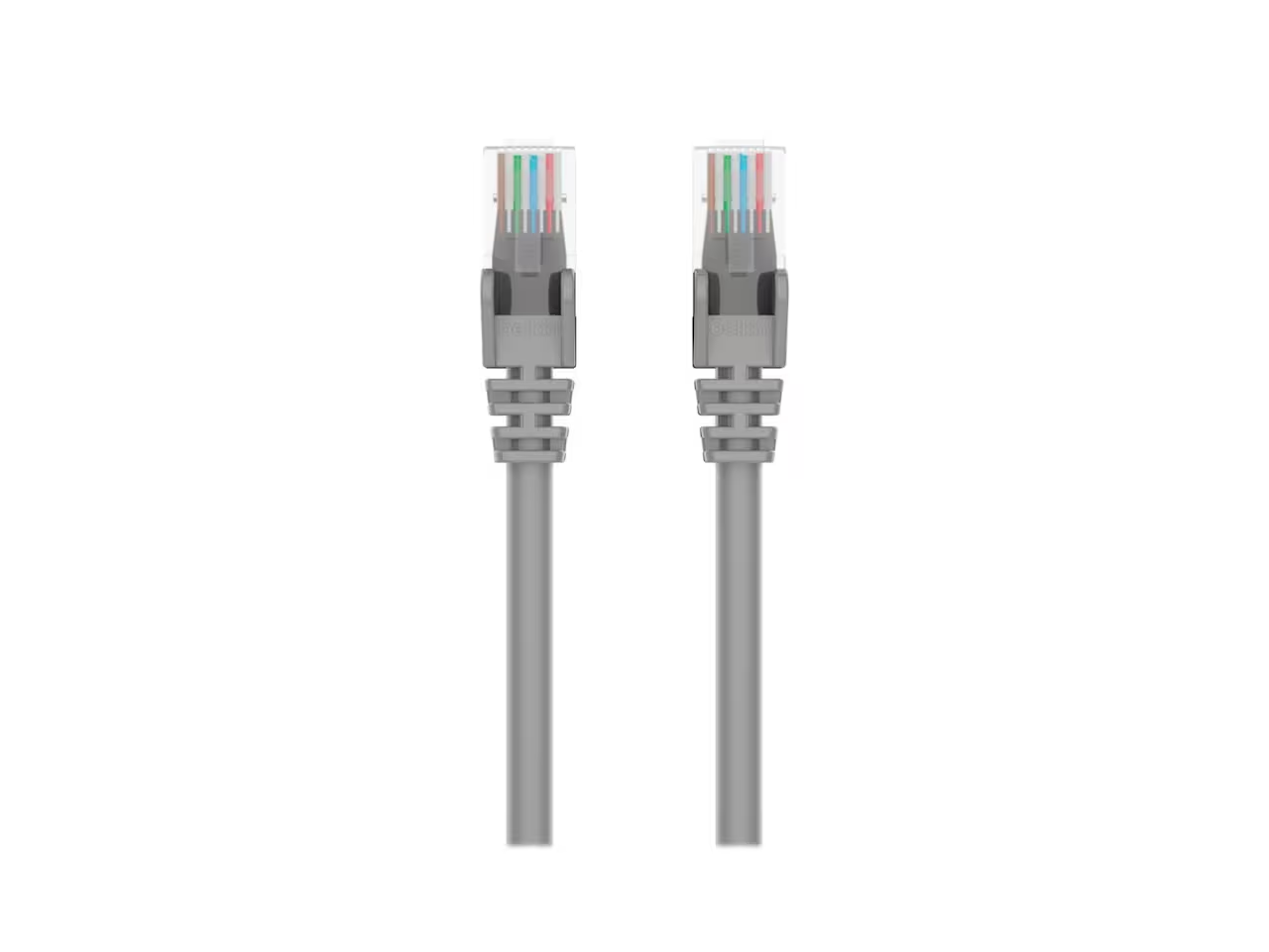 Front. Belkin - Belkin A3L980-06IN-S 6 in. Cat 6 Gray UTP Snagless RJ45 Patch Cable.