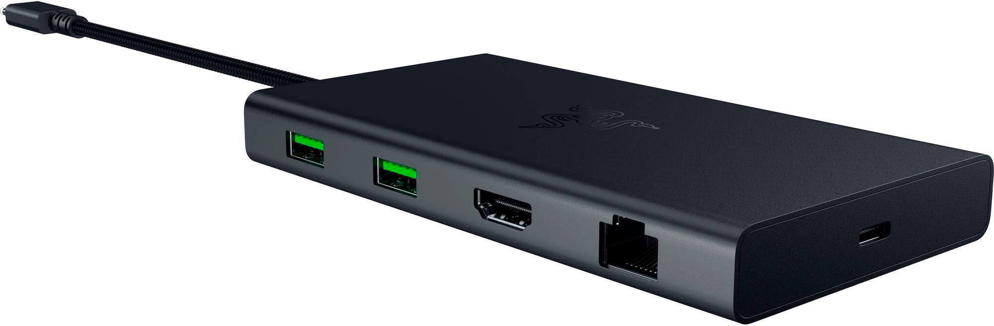 Alt View 18. Razer - USB C Dock Station with 11 Ports for PC and Mac - Black.