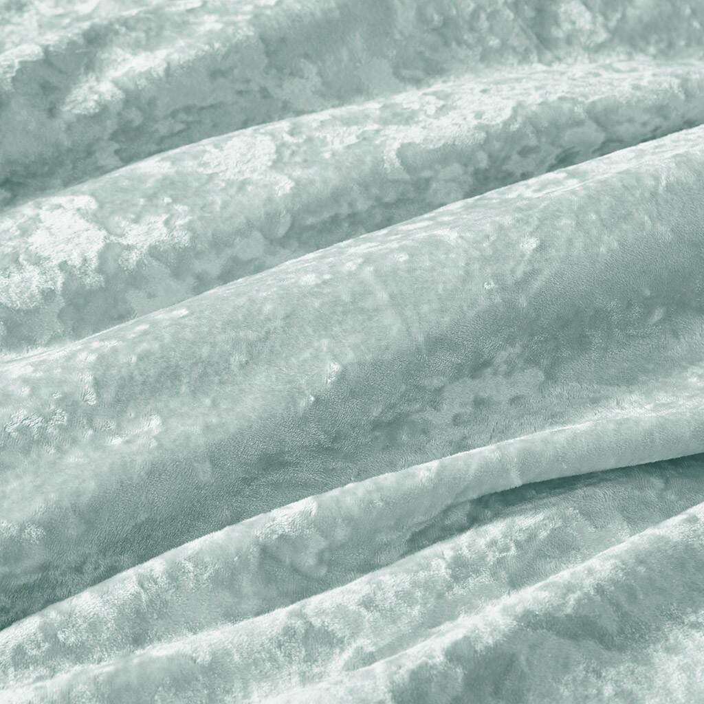 Alt View 5. Gracie Mills - Gracie Mills Graciela Luxe Crushed Velvet Reversible Comforter Set - Aqua.