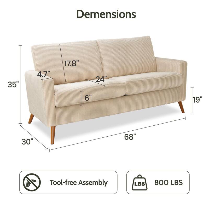 Dimensions  
35" x 4.7" x 17.8" x 24" x 6" x 19" x 30" x 68"  
Tool-free Assembly  
800 LBS
