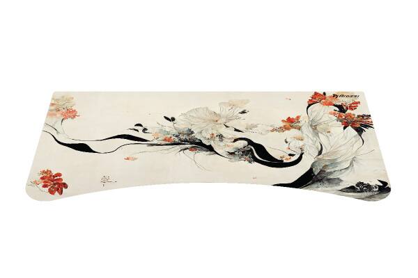 Front. Arozzi - Arozzi Arena Full-Surface, Interchangeable, Water-Resistant, and Washable Mouse Pad with Stitched Edges - D048 - White.