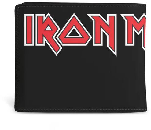 Front. PopMarket - Iron Maiden - Rocksax - Iron Maiden - Logo Wrap - Wallet With Coin Pocket (Black) - Multicolor.