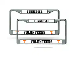 Rico Industries - Tennessee Volunteers Chrome Metal (Set of 2 Frames) License Plate Frame - Multi