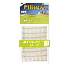Filtrete - 20 in. W X 30 in. H X 1 in. D Fiberglass 7 MERV Pleated Air Filter 1 pk