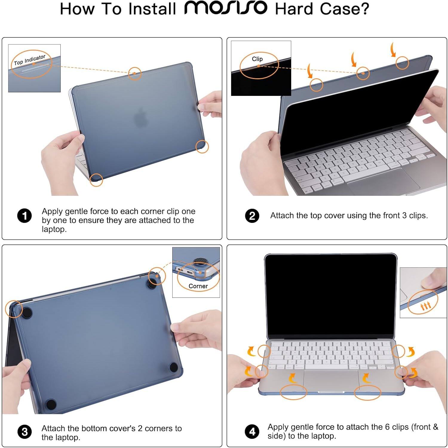 mosiso Cover for MacBook Neo 13 inch A3404 A18 Pro 2026,4in1 Kit ...