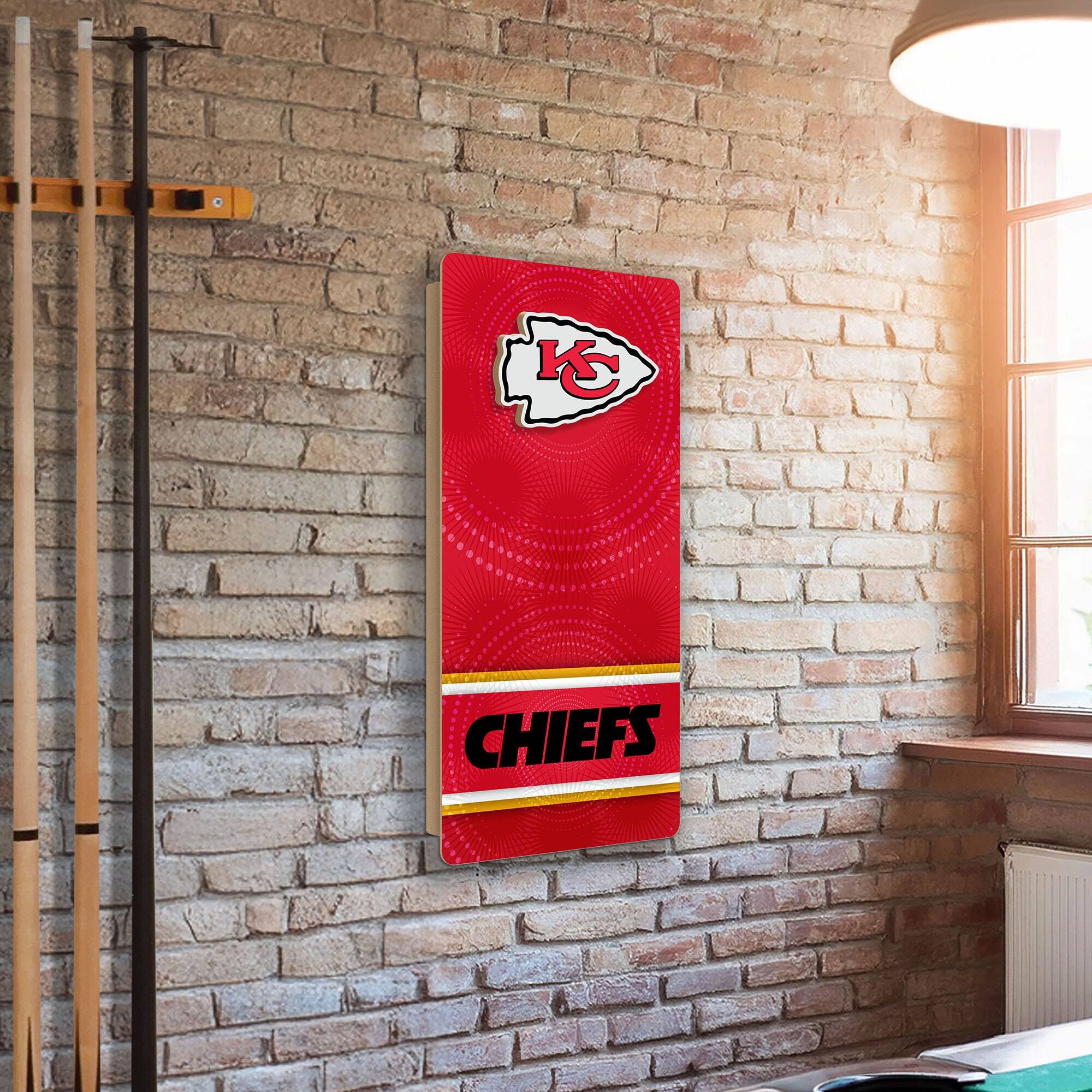 Alt View 1. Fan Creations - Kansas City Chiefs Wall Hanging Cornhole Board - Multicolor.