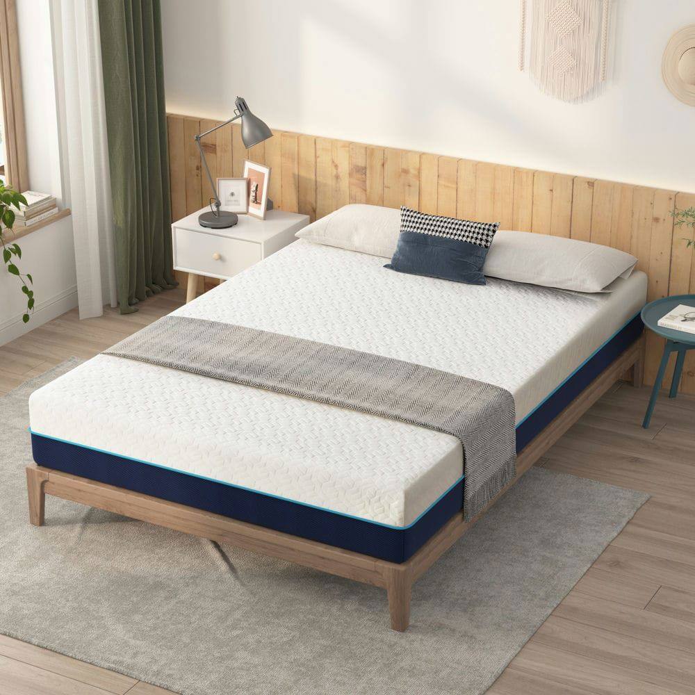 Alt View 5. Kadyn - 8 Inch Mattress in a Box, Gel Memory Foam Mattress for Cool Sleep & Pressure Relief - White.