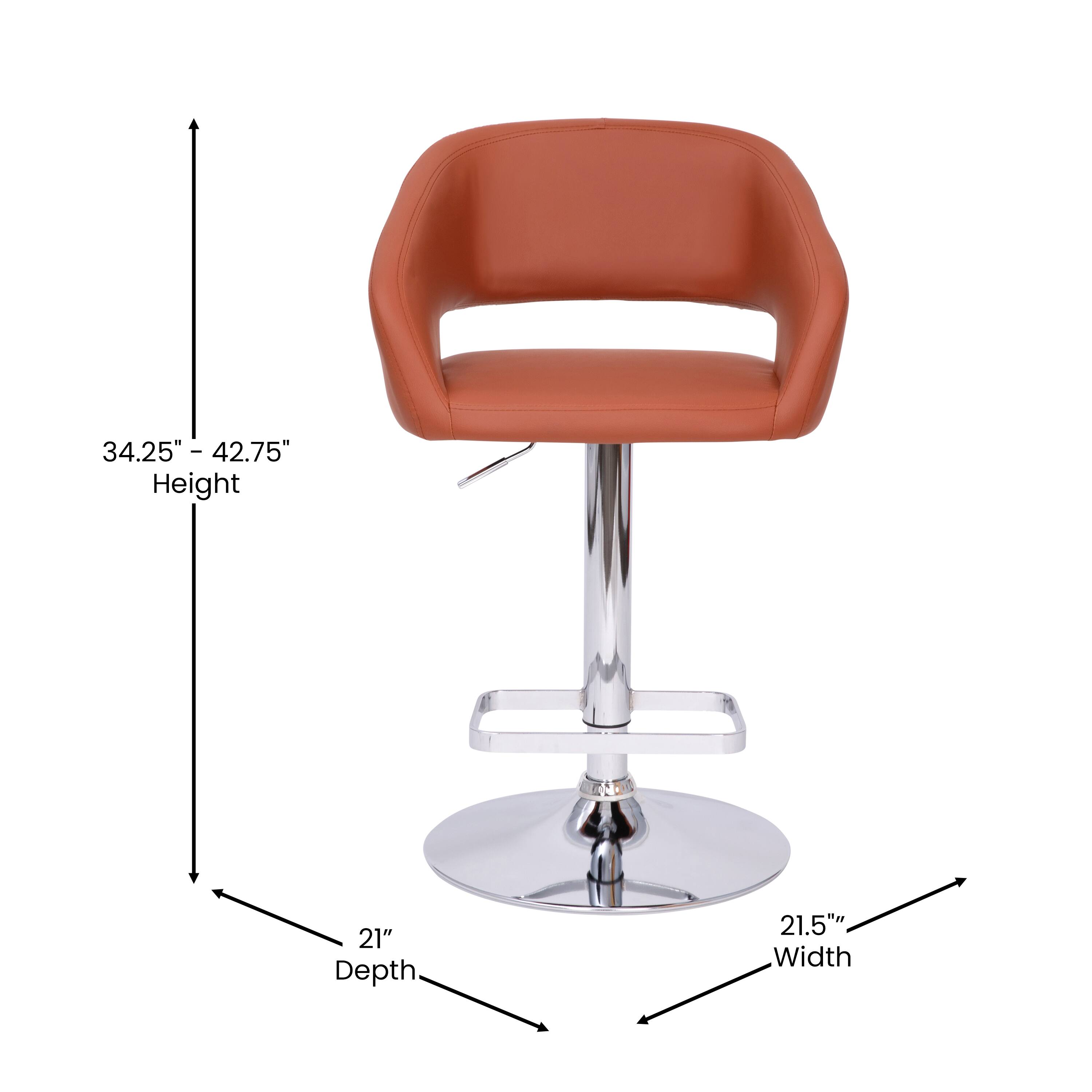 34.25" - 42.75" Height  
21" Depth  
21.5" Width