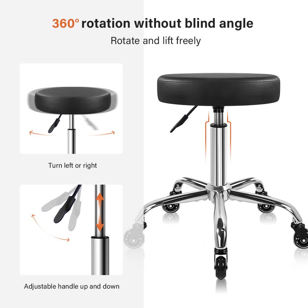 360° rotation without blind angle  
Rotate and lift freely  
Turn left or right  
Adjustable handle up and down