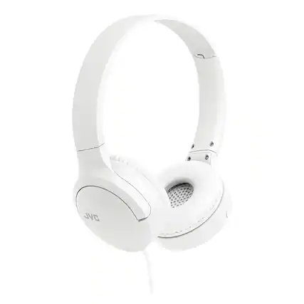 Front. JVC - Jvc Has33ucw Foldable On-ear Headphones With Microphone, Usb-c, Ha-s33uc (white) - White.