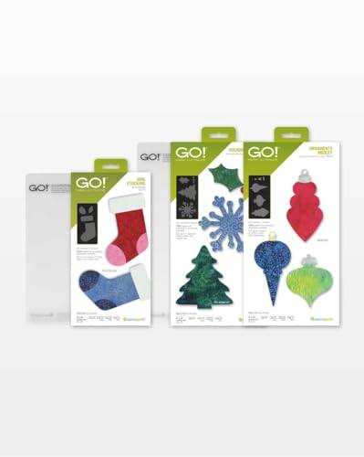 Angle. AccuQuilt - Ornaments Medley Project Die Bundle - Multicolor.