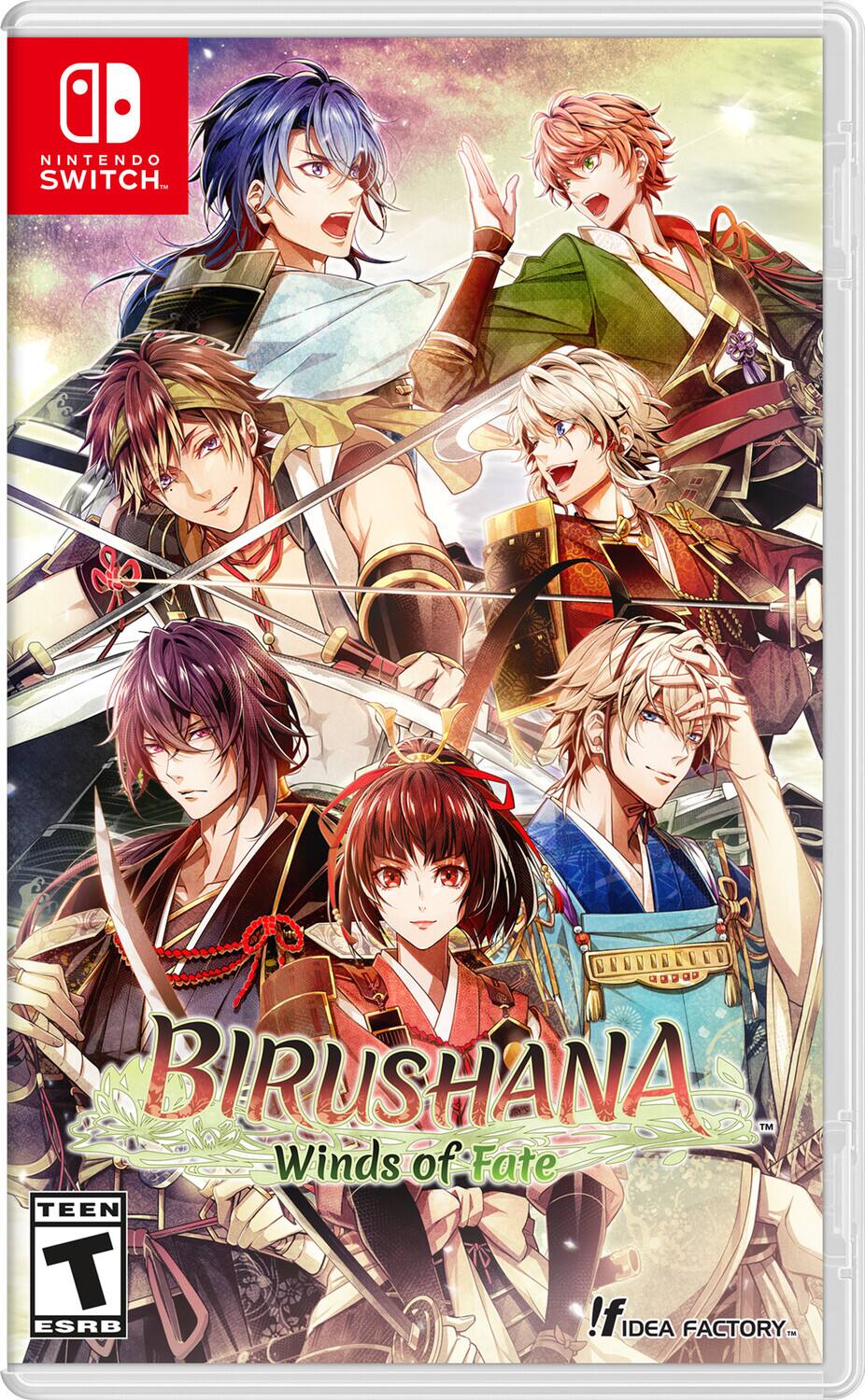 NINTENDO SWITCH. BIRUSHANA™ Winds of Fate TEEN T!f IDEA ESRB IDEA FACTORY.