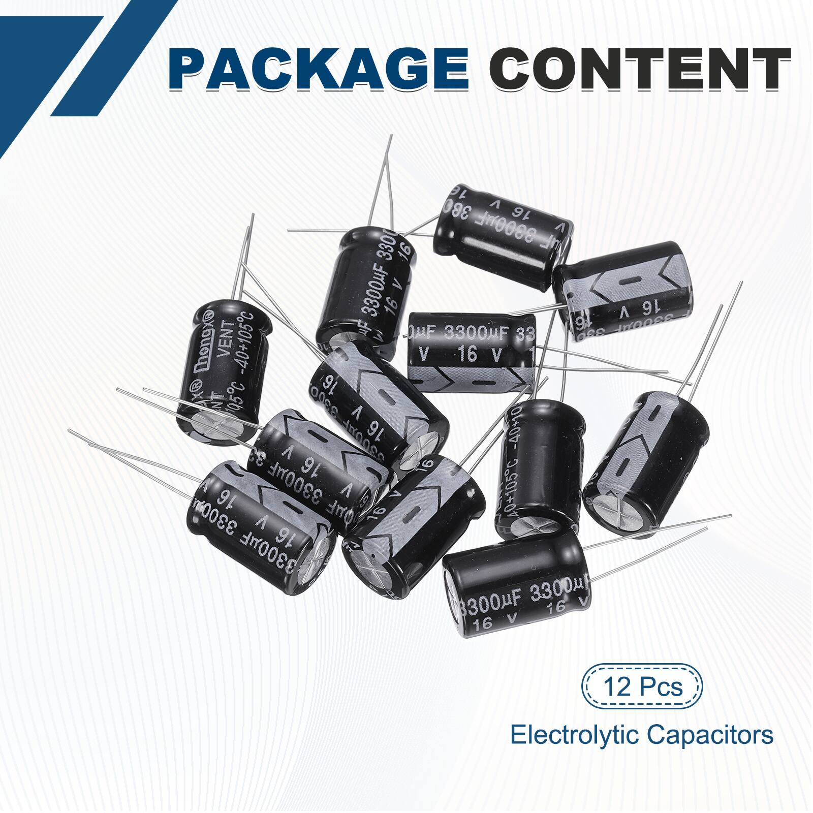 PACKAGE CONTENT

16 3000uF 330 V 16 V

16 3300uF 330 V 16 V

16 3300uF 330 V 16 V

16 3300uF 330 V 16 V

16 3300uF 330 V 16 V

16 3300uF 330 V 16 V

16 3300uF 330 V 16 V

16 3300uF 330 V 16 V

16 3300uF 330 V 16 V

16 3300uF 330 V 16 V

16 3300uF 330 V 16 V

16 3300uF 330 V 16 V

12 Pcs Electrolytic Capacitors