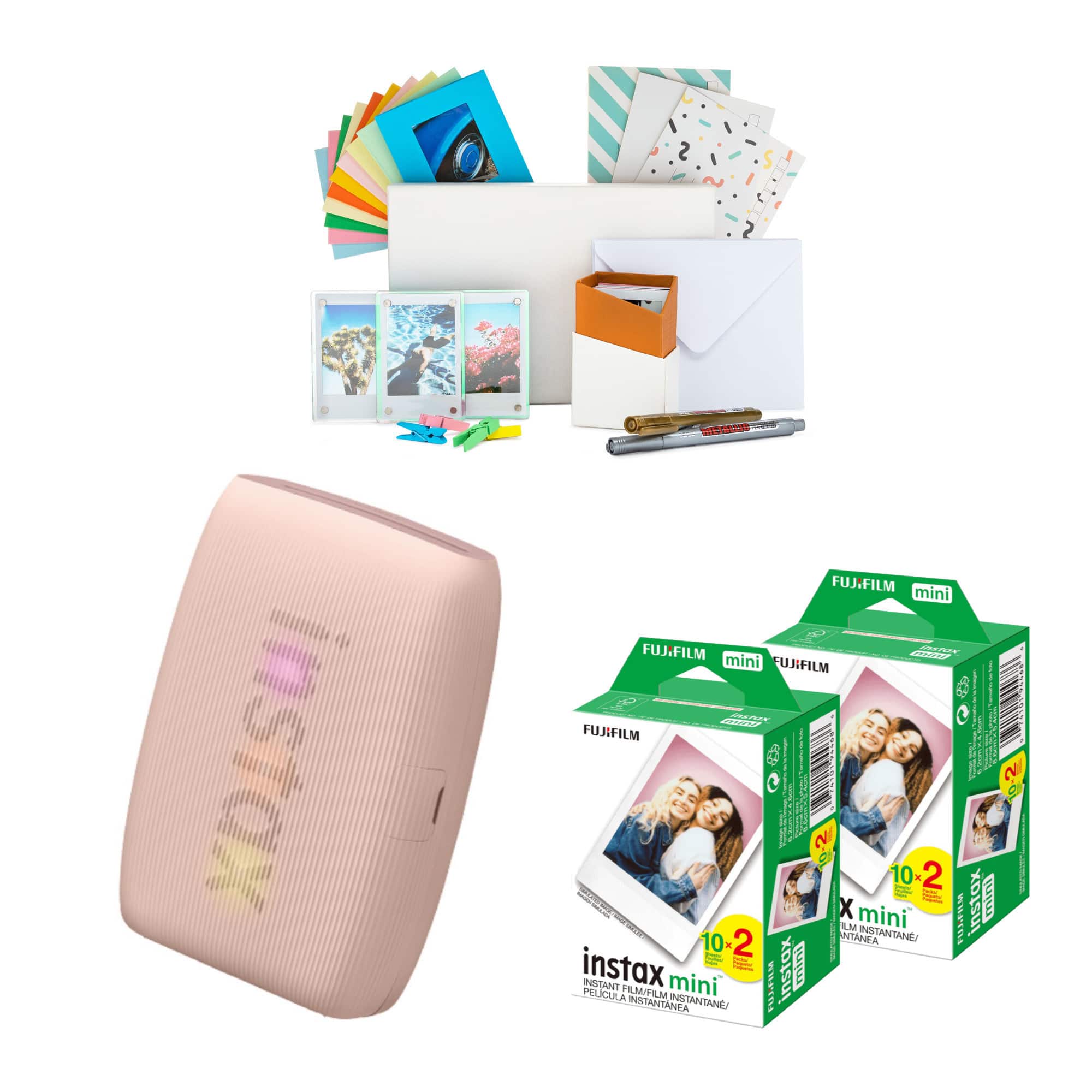 Fujifilm - INSTAX MINI LINK 3 R PK 40 EXP BUNDLE