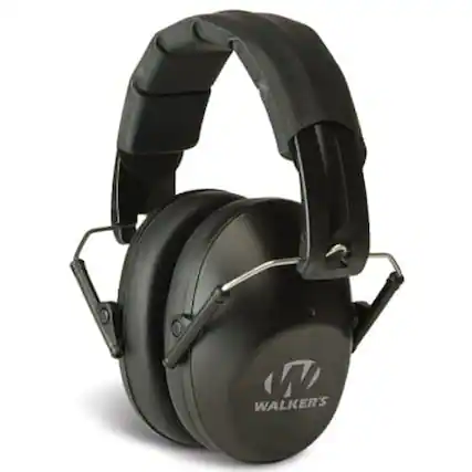 Front. Walker’s - Walker's Pro/Low Profile Folding Muff - Black - Black.
