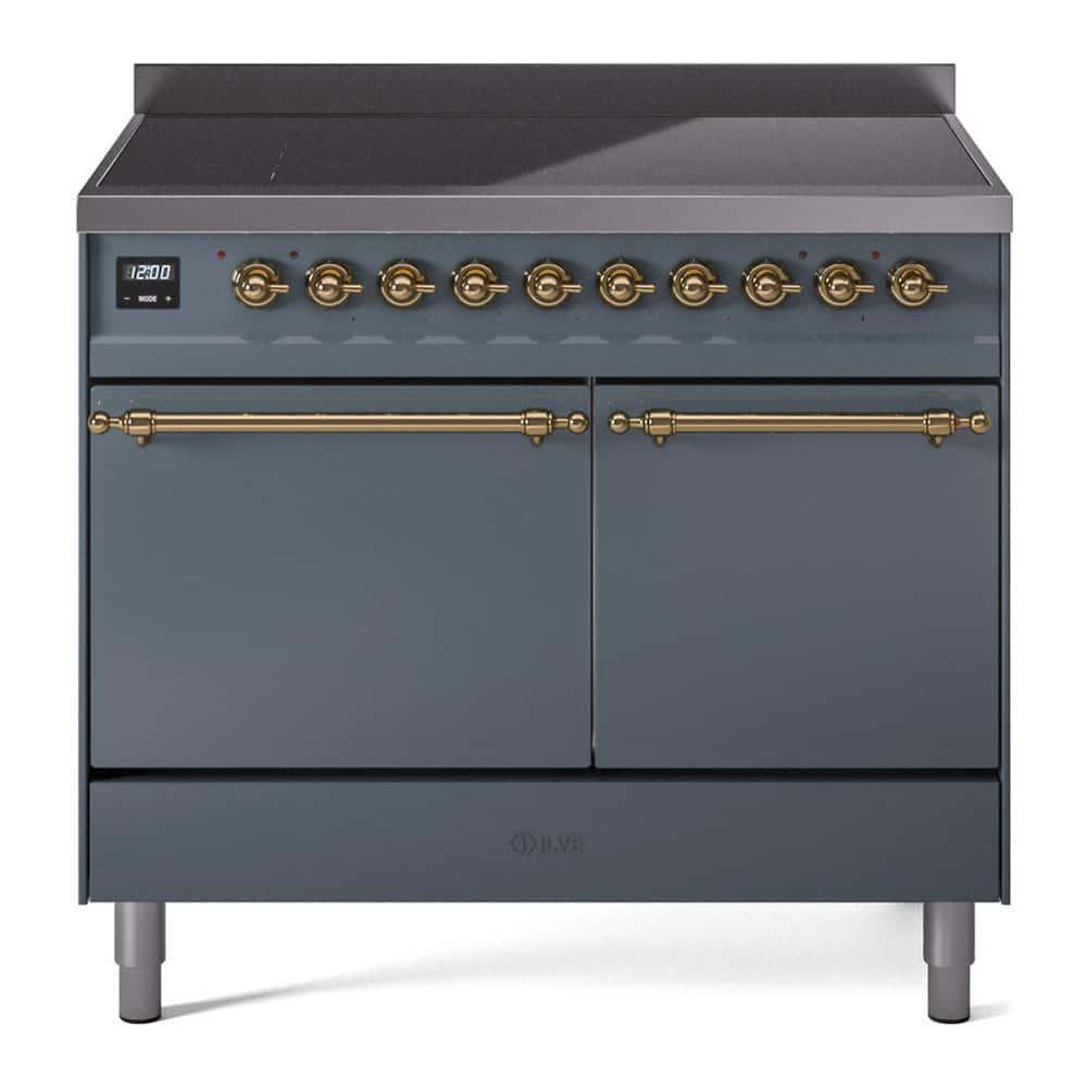 ILVE - Nostalgie II 40 inch Induction Range with 6 Induction Elements - Blue Grey