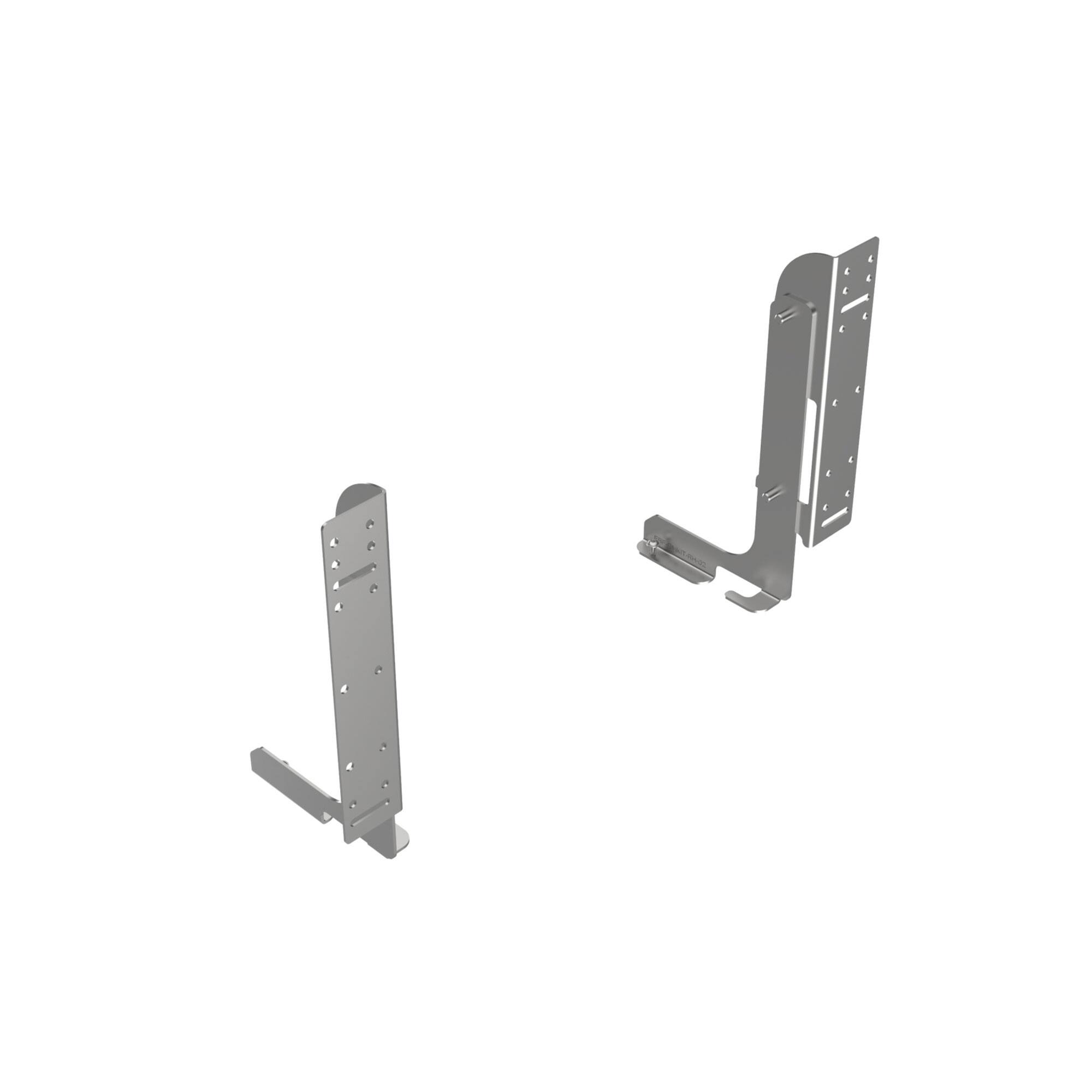 Alt View 7. Rev-A-Shelf - Rev-A-Shelf Heavy-duty Metal Frame Waste Container Door Mounting Kit, 54DM-KIT-1 - Silver.