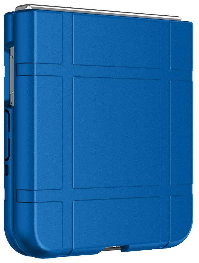 Alt View 8. Nakedcellphone - Slim Case for Motorola RAZR+ 2024/2025/2026 Flip Phone (RAZR PLUS) - Blue.