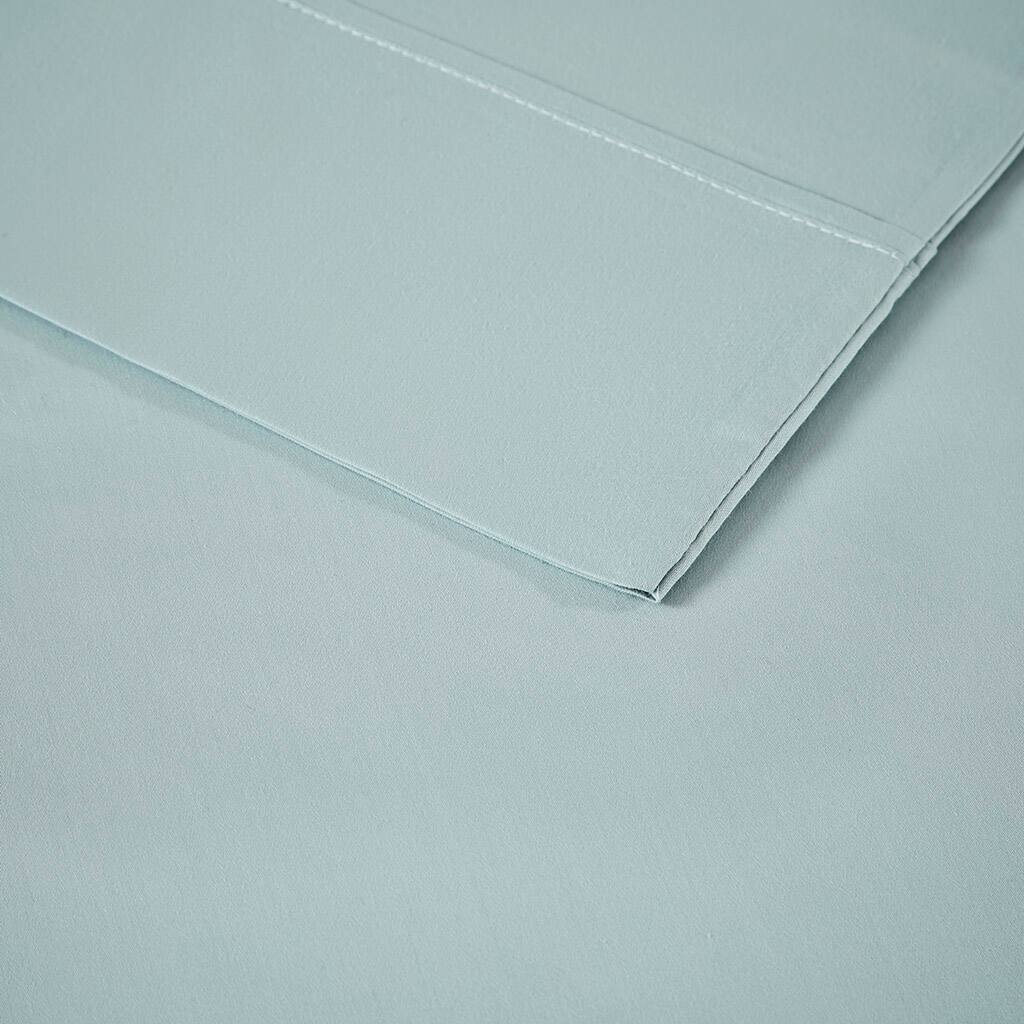 Alt View 5. Gracie Mills - Gracie Mills Reeve 1500 Thread Count 4-Piece Sheet Set - Seafoam.