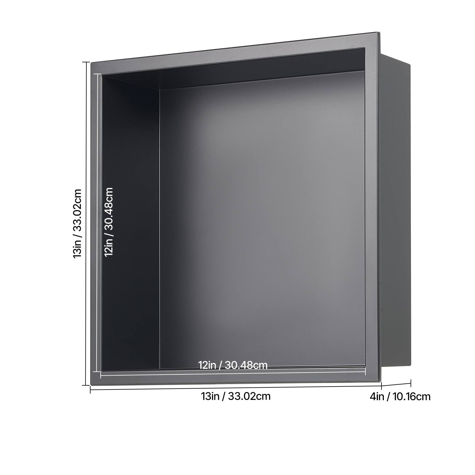 33.02cm / 13in  
30.48cm / 12in  
12in / 30.48cm  
12in  
13in / 33.02cm  
13in  
4in / 10.16cm