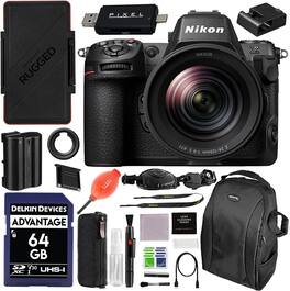 Z8 FX-Format Mirrorless Camera Body w/ NIKKOR Z 24-120mm f/4 S Lens & Accessories Bundle | 1698 | Nikon z8 - Black