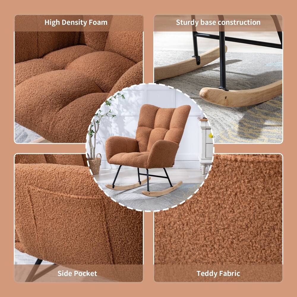 High Density Foam  
Sturdy base construction  
Side Pocket  
Teddy Fabric