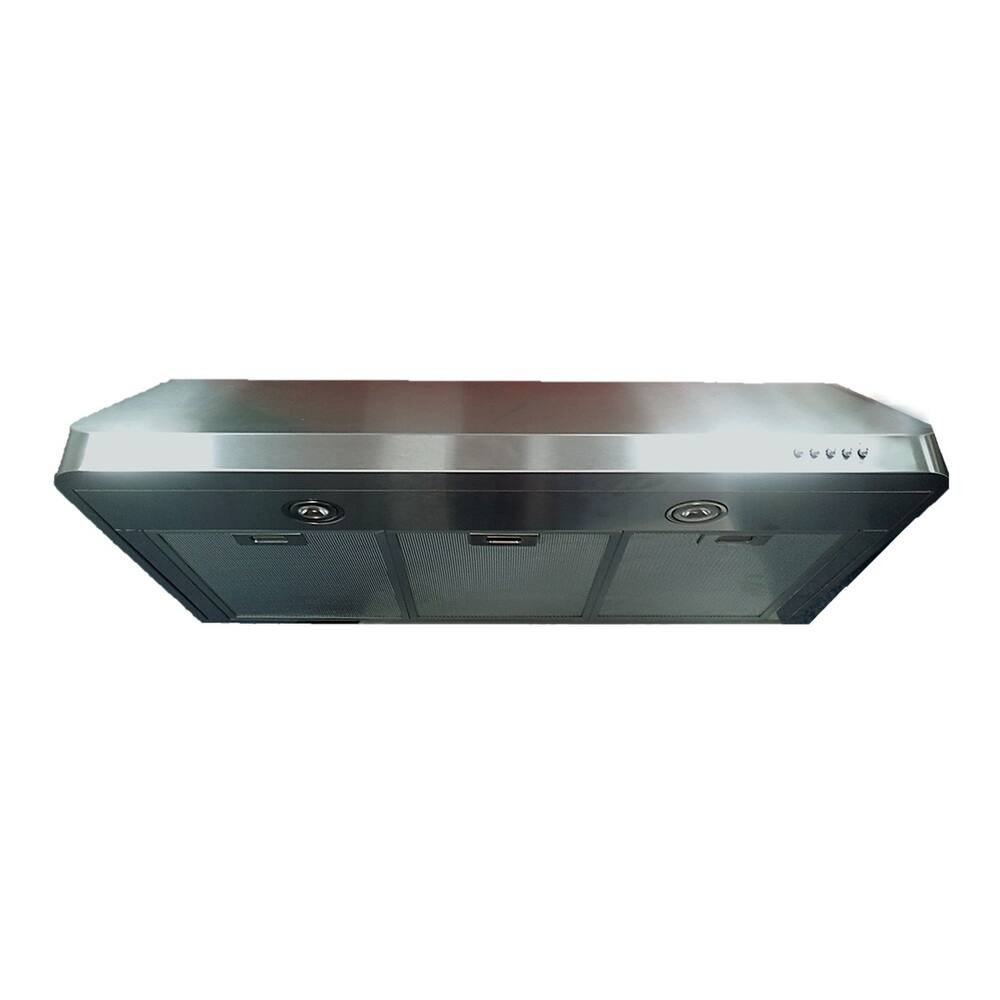 Front. Verona - Verona 36 inch Low Profile Under Cabinet Range Hood with 600 CFM (Stainless Steel) - Stainless Steel.