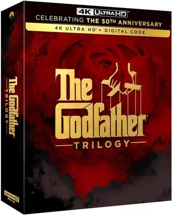 Front. Godfather Trilogy - 4K Blu-Ray.