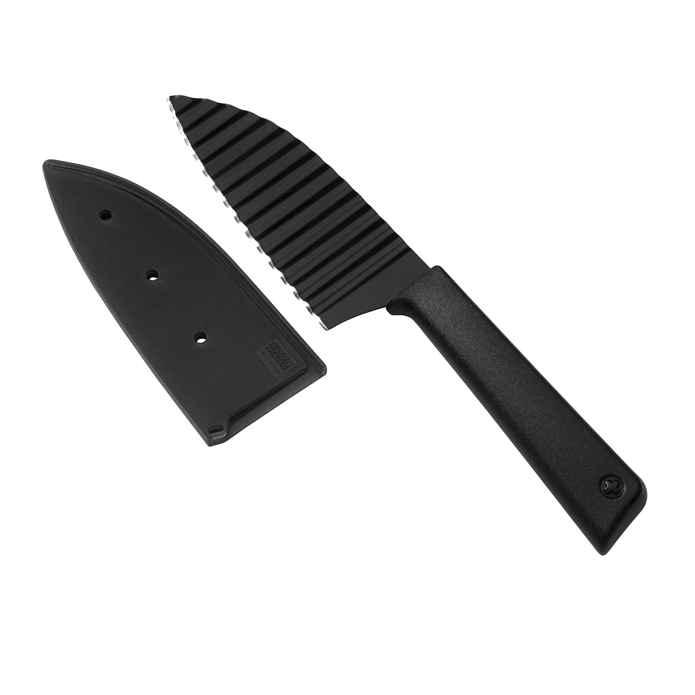 Kuhn Rikon Colori+ Crinkle Cut Garnish Knife, 5 Inch Black - Best Buy