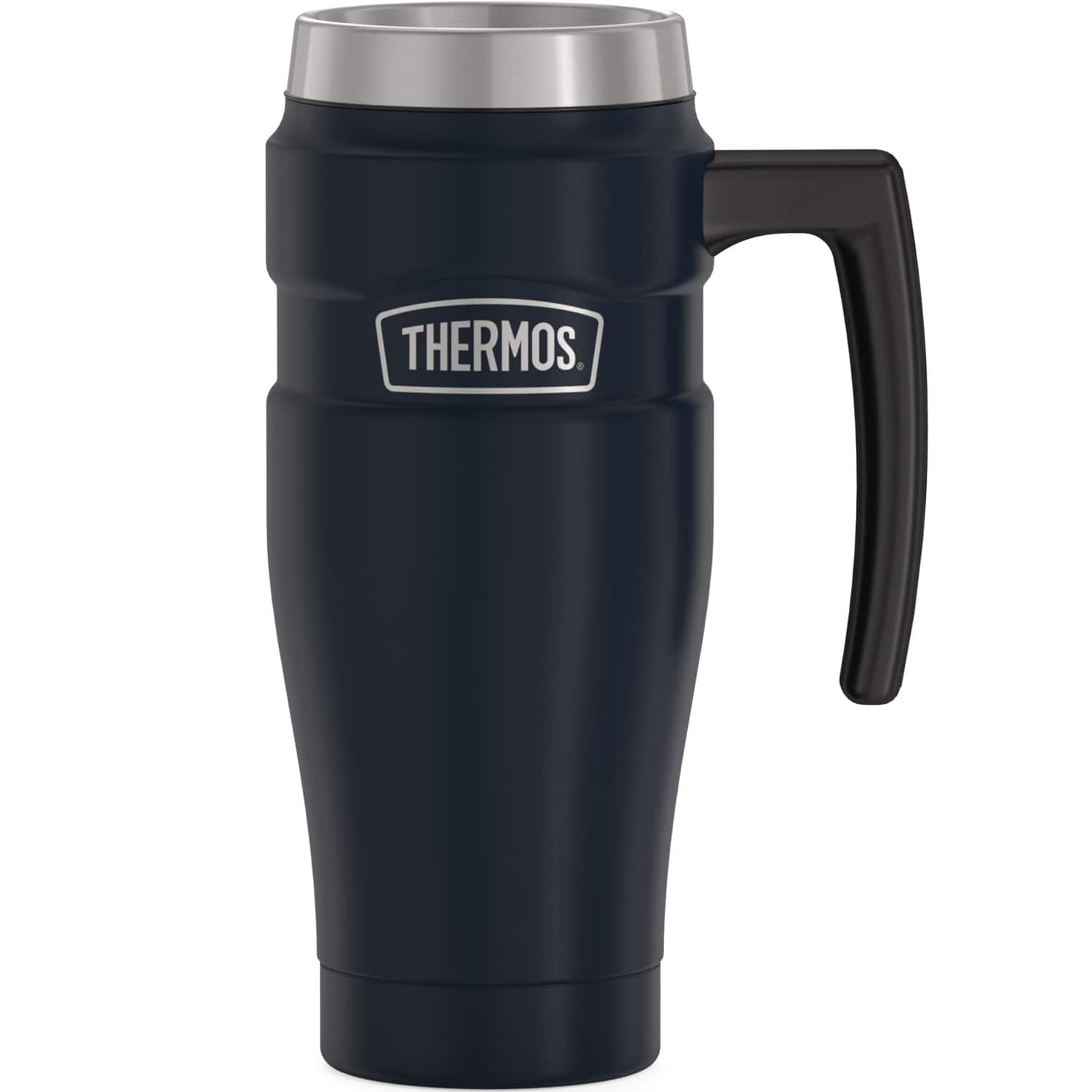 Thermos - 16-Ounce Stainless King Vacuum-Insulated Stainless Steel Travel Mug - Matte Blue