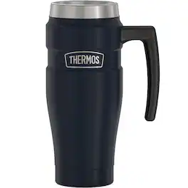 Thermos - 16-Ounce Stainless King Vacuum-Insulated Stainless Steel Travel Mug - Matte Blue