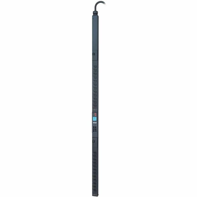 APC - NetShelter Metered Rack PDU, 2G, 0U, 30A, 100V to 120V, 24 NEMA 5-20R outlets - Metered - NEMA L5-30P - 24 x NEMA - Black