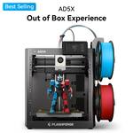 Flashforge - AD5X Multi-Color 3D Printer, 4-Color IFS, Auto Leveling, Max 600mm/s High Speed Printing, 220×220×220mm - Black