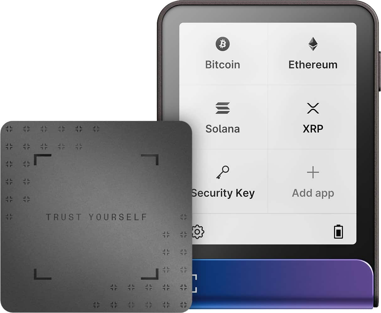 Ledger - Flex Crypto Hardware Wallet with Recovery Key - Neptune Blue - Front_Zoom