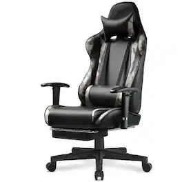 Egaming - Ergonomic Computer Chair with Footrest Gaming Chair with Headrest and Lumbar - Camouflage