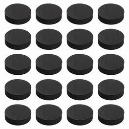 Unique Bargains - Single Sided Speaker Isolation Pads 60x16mm Round EVA Acoustic Foam Anti-Vibration Feet for Speaker Subwoofer, 32pcs - Black