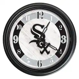 Holland Bar Stool Co. - Chicago White Sox Indoor/Outdoor LED Wall Clock - Multicolor