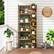 Alt View 3. Costway - Costway 2 PCS 6-tier Bookshelf Tall Display Shelf with 11 Open Shelves 2 Anti-tipping Kits - Beige.
