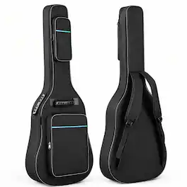 Winado - Acoustic Guitar Bag 41", Oxford Cloth Waterproof Guitar Gig Bag Soft Backpack with 0.35 Inch Thick Padding