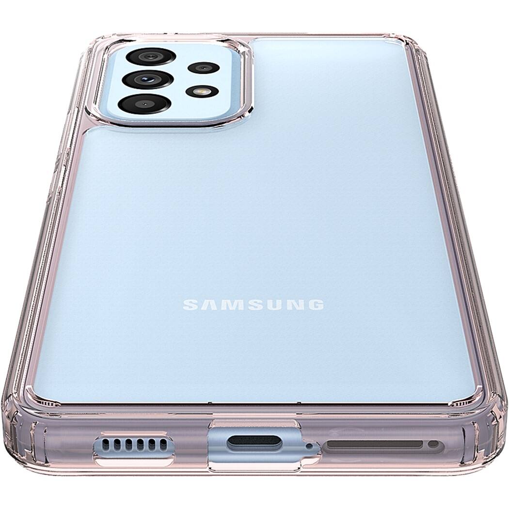 Alt View 13. SaharaCase - Hybrid-Flex Hard Shell Case for Samsung Galaxy A53 5G - Clear/Rose Gold.