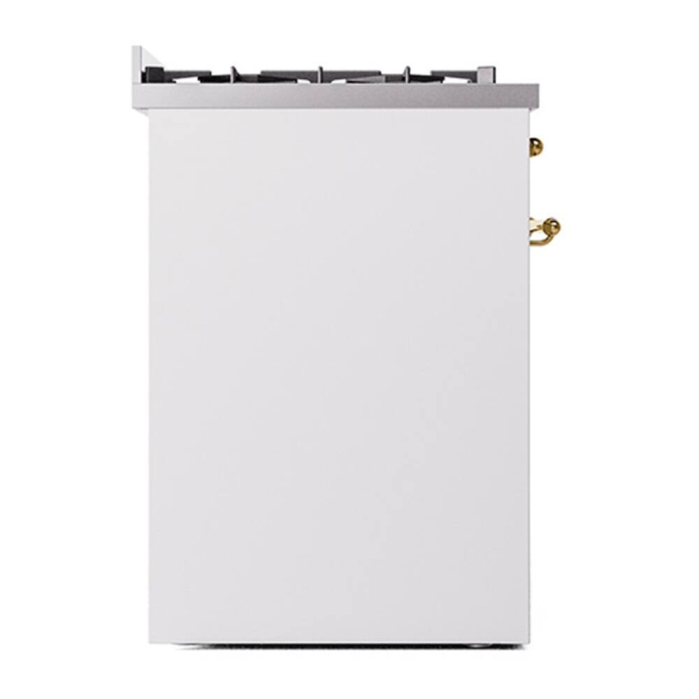 Alt View 9. ILVE - ILVE Professional Plus II Series 30 in. Dual Fuel Range with 5 Sealed Burners (Natural Gas, Satin Trim) - Stainless Steel.
