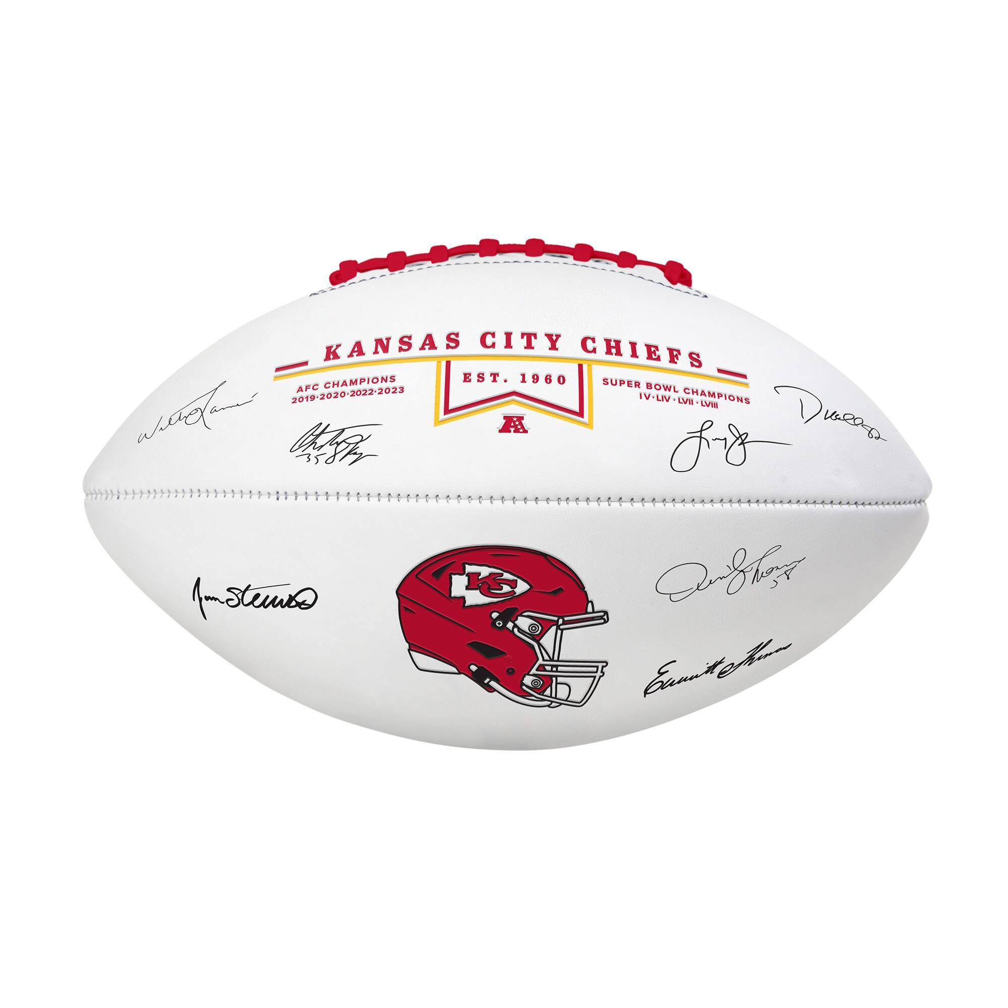 Logo Brands - Kansas City Chiefs Legends Signature Football - Red