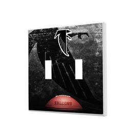 Keyscaper - Atlanta Falcons Legendary Design Double Toggle Lightswitch Plate - Multicolor